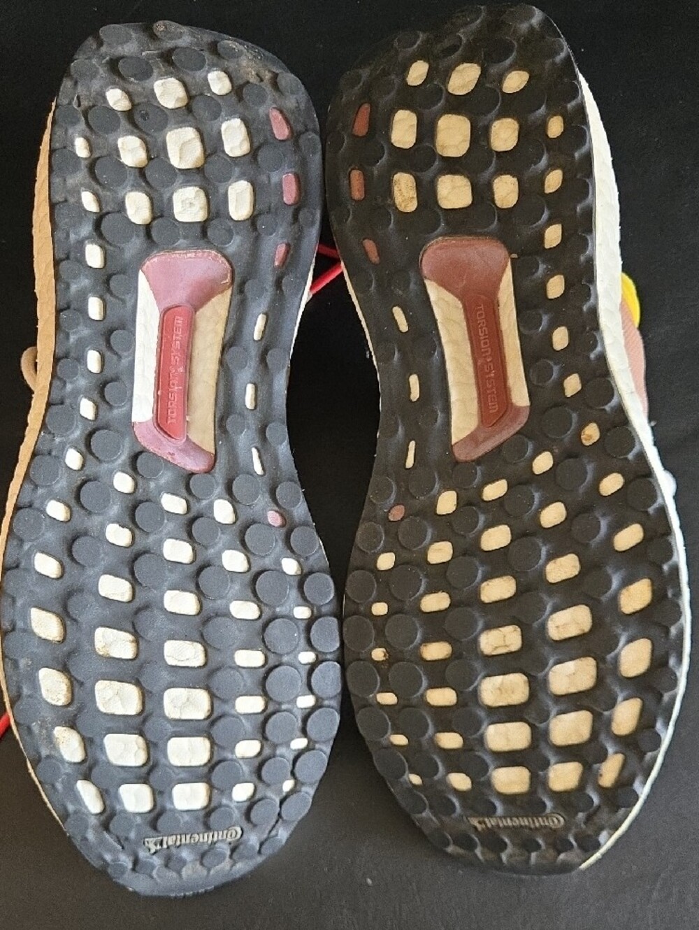 adidas Stella McCartney Coral Pink and Yellow Ultraboost Running Shoes - Picture 7 of 11